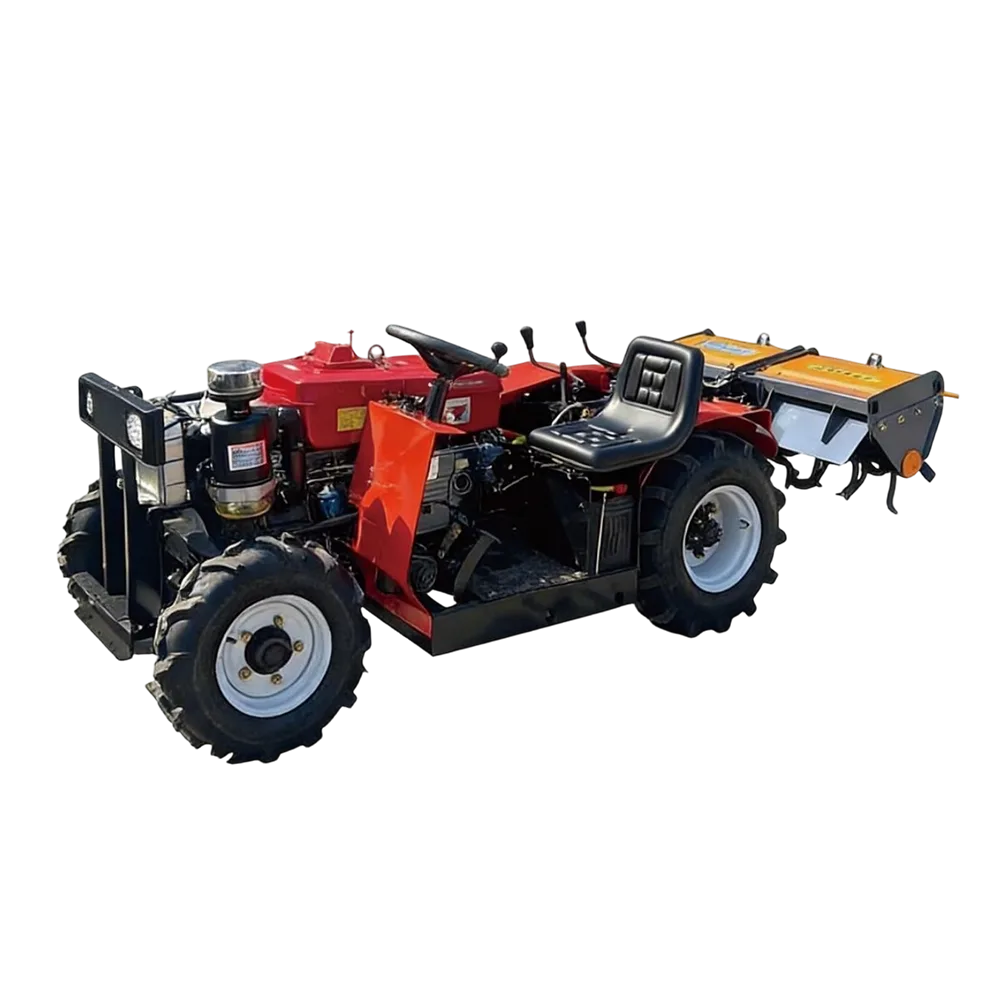 40 HP Offset-Seat Four-Wheel Rotary Tiller for Farm Soil Preparation and Interrow Cultivation