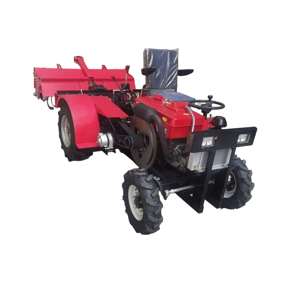 25 HP Offset-Seat Four-Wheel Rotary Tiller for Farm Soil Preparation and Interrow Cultivation